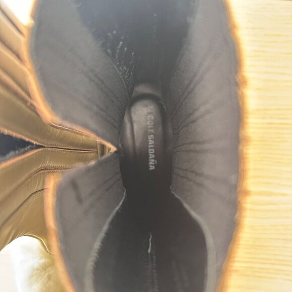 Nicole Saldana Handmade Women's Khaki Mia Boot, Size 37 (7) $640 - Picture 11 of 12